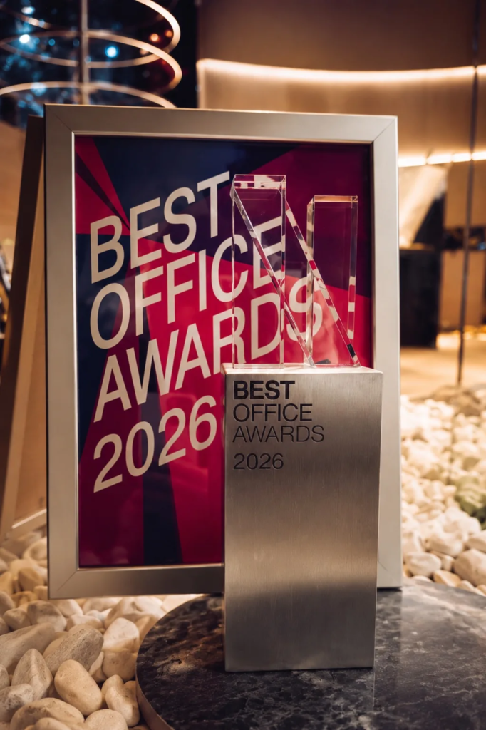 Награда Best Office Awards 2026 за проект офиса ASTROOM в Тюмени